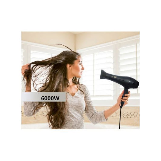 Sèchoir-cheveux noir super turbo 6000 professionnelle séchoir cheveux