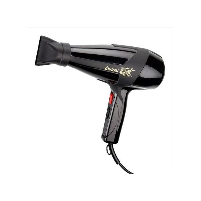 Sèchoir-cheveux noir super turbo 3800 professionnelle séchoir cheveux, Robustesse et performances